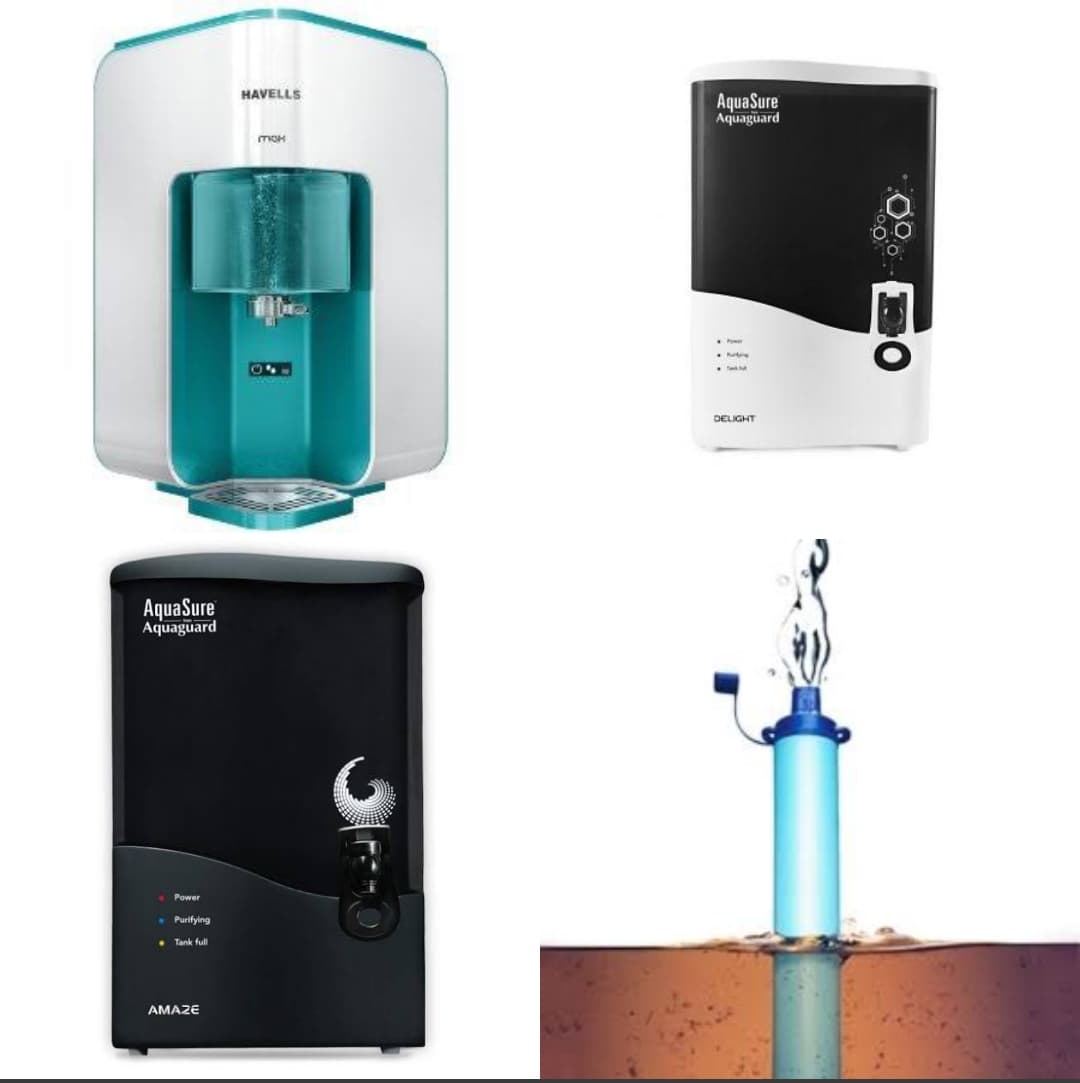 Types of water purification & a list of best water purifiers.